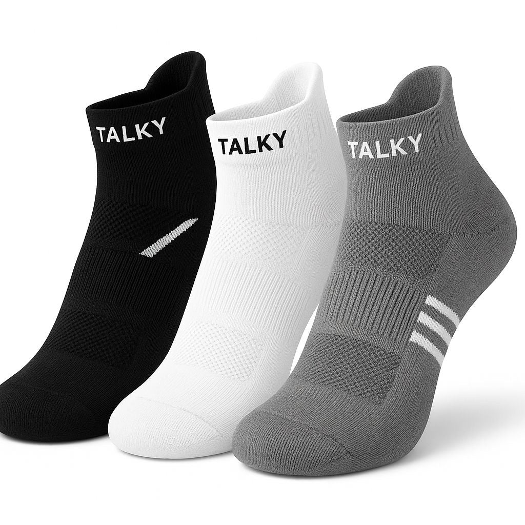Unisex Cotton Crew Socks, 3 Pairs
