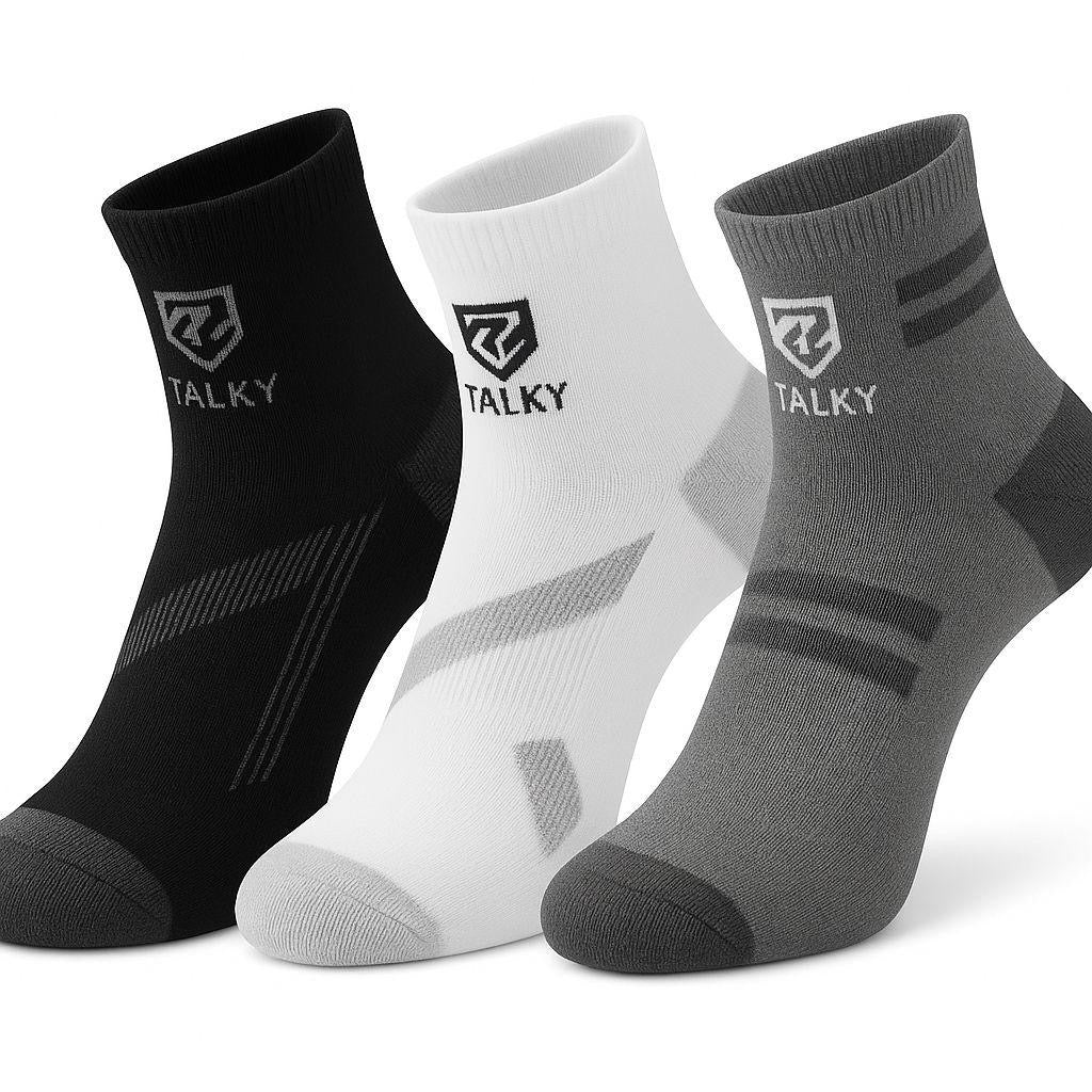 Men's Ankle Thin Cotton Socks, 4 Pairs